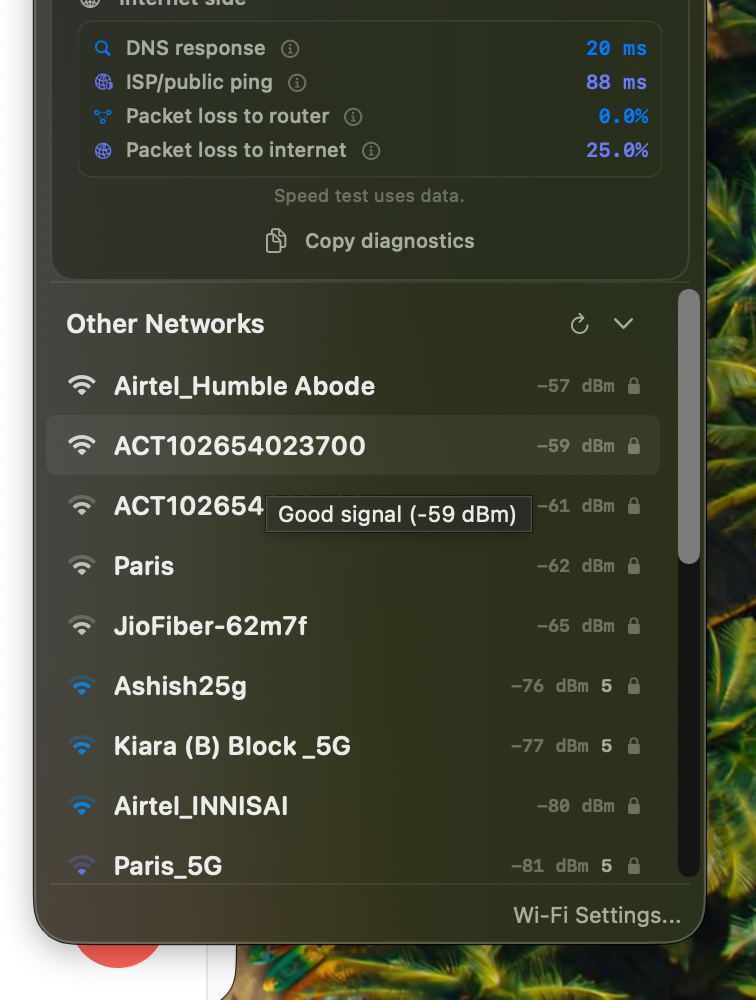 MacWiFi DNS response screenshot